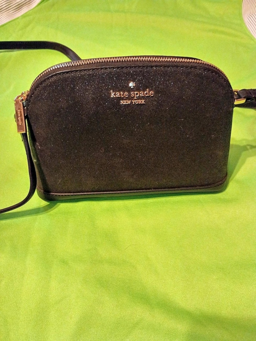 kate spade new york Glitter Crossbody Bag in Black